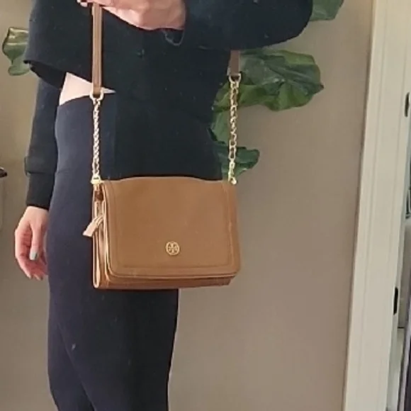 Tory Burch Tan Leather Crossbody Bag - Picture 10 of 10